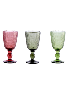 SET 3 CALICI VINO 117252 VETRO 25CL ASSORTITO