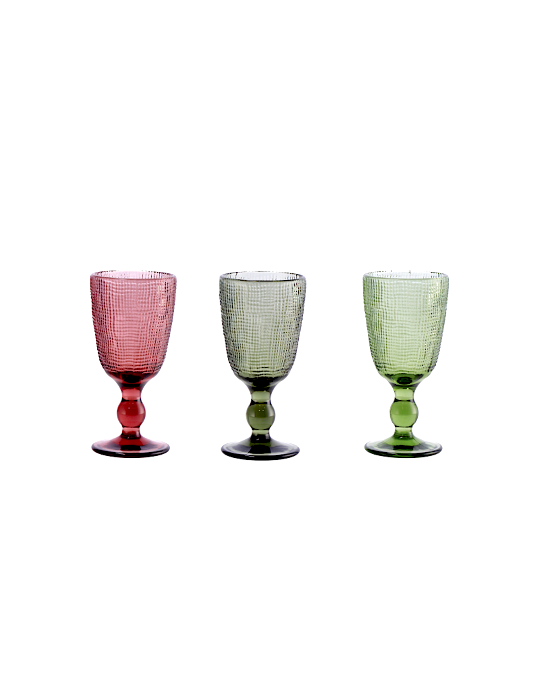 SET 3 CALICI VINO 117252 VETRO 25CL ASSORTITO