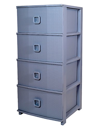 CASSETTIERA PRATIKA KOOL GRIGIO 4 CASSETTI