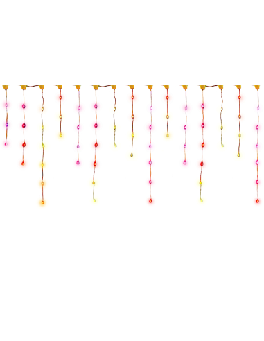 TENDA DI LUCI 25027 85 LED MULTICOLOR LIGHT FANTASY CAVO 3X0,6MT