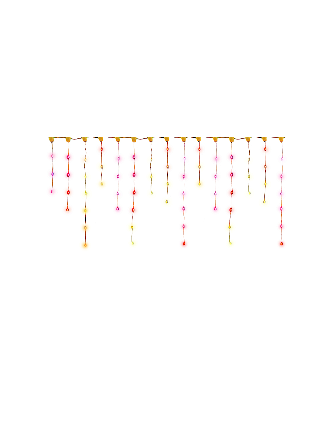 TENDA DI LUCI 25027 85 LED MULTICOLOR LIGHT FANTASY CAVO 3X0,6MT