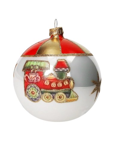 SFERE E PENDAGLI: vendita online Decorazione sfera di Natale 4 soggetti assortiti dipinti a mano - La magia di Natale a casa ...