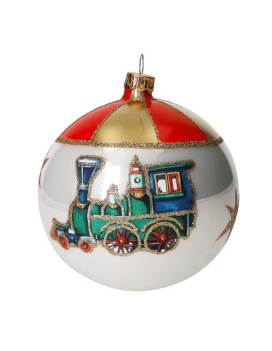 SFERE E PENDAGLI: vendita online Decorazione sfera di Natale 4 soggetti assortiti dipinti a mano - La magia di Natale a casa ...