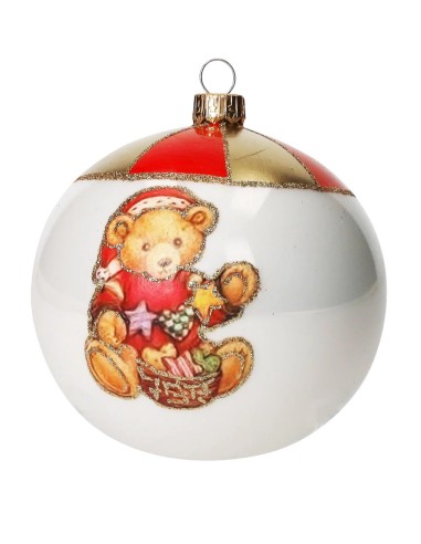 SFERE E PENDAGLI: vendita online Decorazione sfera di Natale 4 soggetti assortiti dipinti a mano - La magia di Natale a casa ...