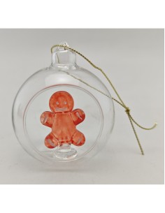 SFERE E PENDAGLI: vendita online Decorazione pallina di Natale soggetti assortiti in vetro Brandani - La magia di Natale a ca... 2