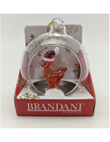 SFERE E PENDAGLI: vendita online Decorazione pallina di Natale soggetti assortiti in vetro Brandani - La magia di Natale a ca...