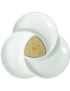 Antipastiera “Spicchio di Luna” Brandani in Porcellana e Bamboo – shopincasa.it