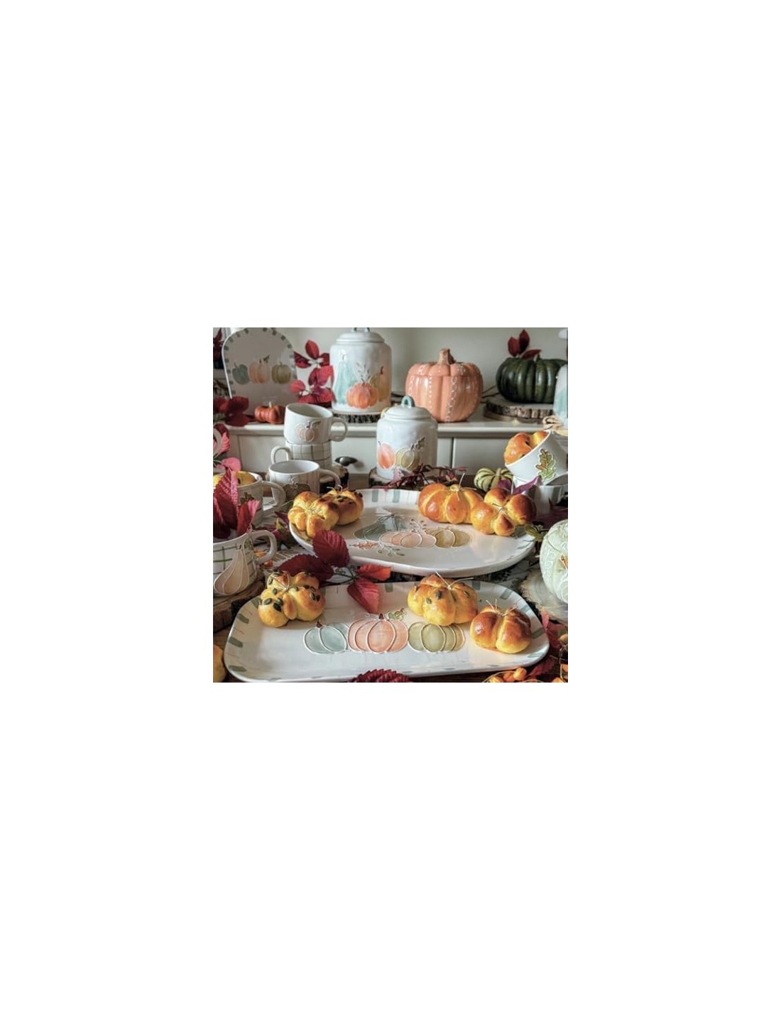 Vassoio Rettangolare Le Zucche Brandani in Stoneware 35×18 cm – shopincasa.it