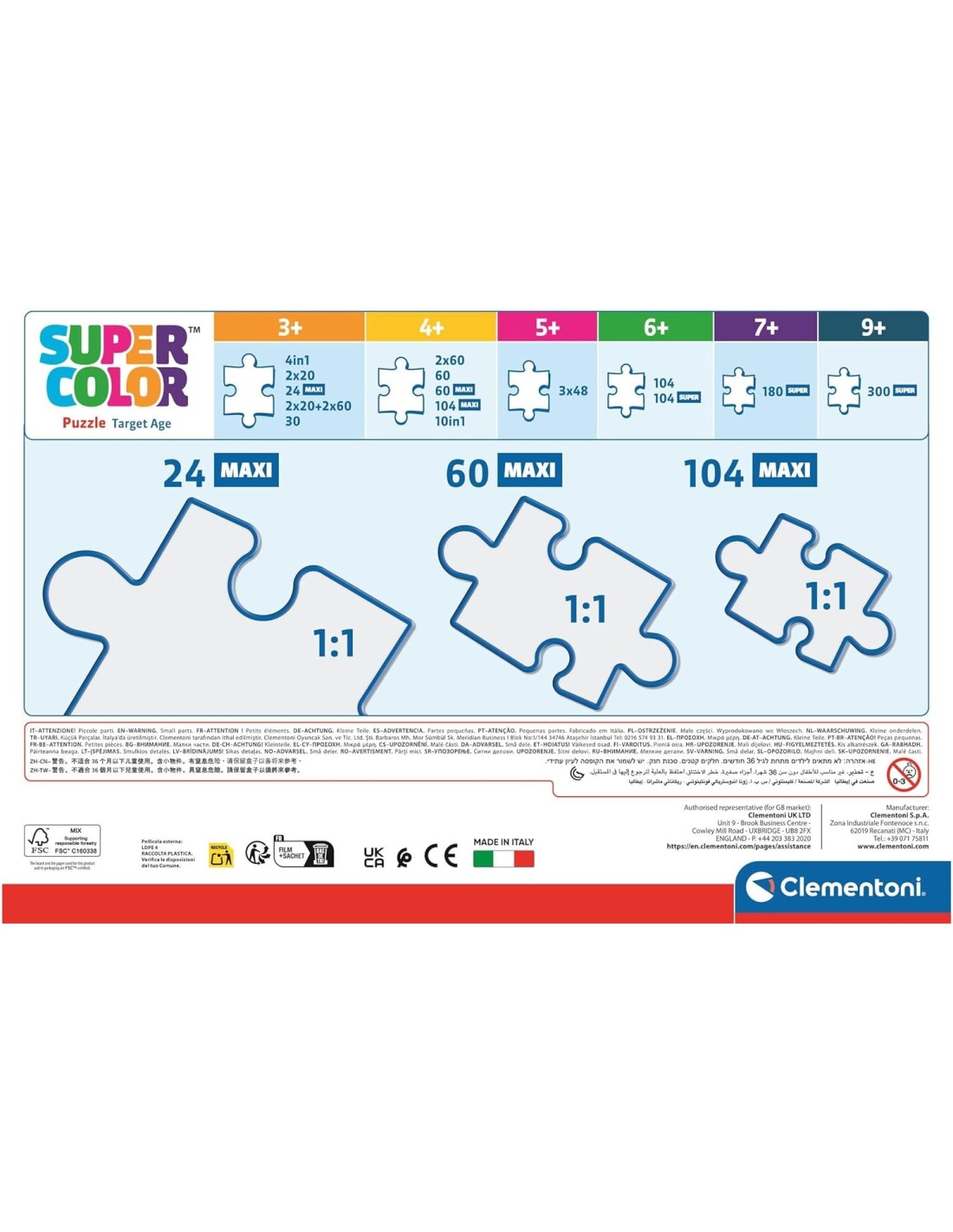 GIOCHI DI SOCIETA'E PUZZLE: vendita online CLEMENTONI WINX MAXIPUZZLE 60PZ SUPERCOLOR in offerta
