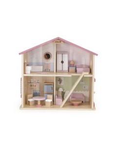 Casa delle Bambole in Legno Viga Polar B Due Livelli Completa | Shop in Casa