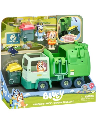 GIOCATTOLO PUBBLICIZZATO: vendita online BLUEY CAMION NETTEZZA URBANA CON FIGURE ED ACCESSORI, GIOCO PER BAMBINI in offerta