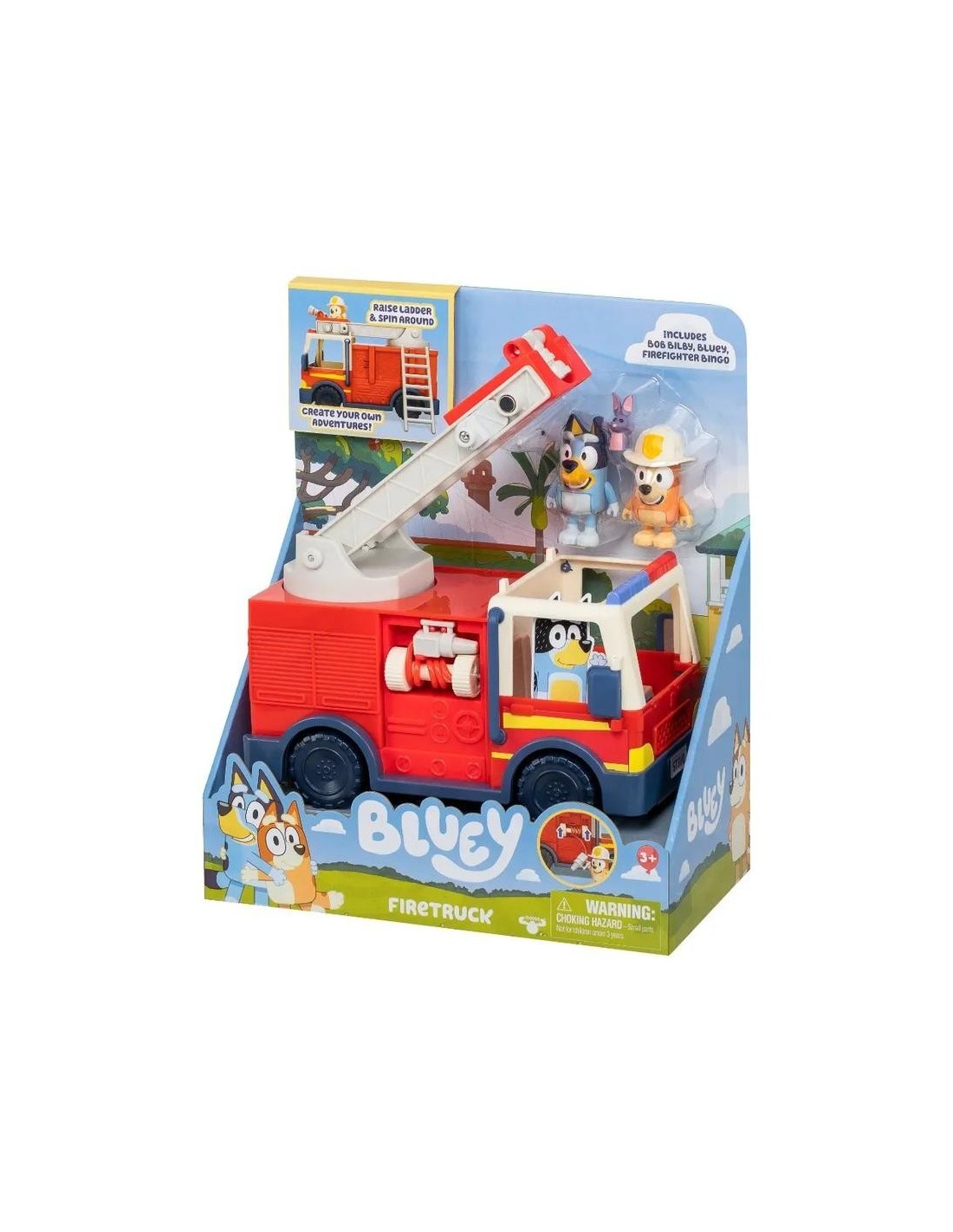 GIOCATTOLO PUBBLICIZZATO: vendita online BLUEY CAMION DEI POMPIERI, GIOCO PER BAMBINI CON ACCESSORI E FIGURE in offerta