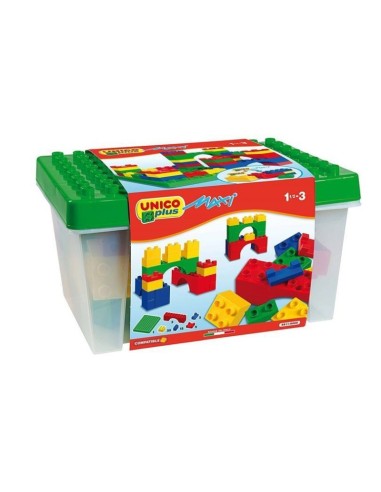 PRESCOLARI: vendita online SCATOLA COSTRUZIONI UNICOPLUS MAXI 48PZ MATTONCINI COLORATI in offerta