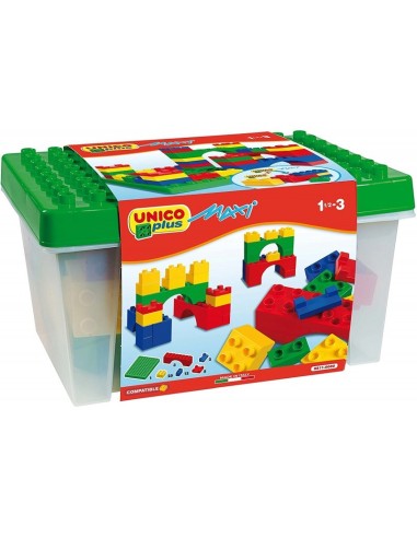 PRESCOLARI: vendita online SCATOLA COSTRUZIONI UNICOPLUS MAXI 48PZ MATTONCINI COLORATI in offerta