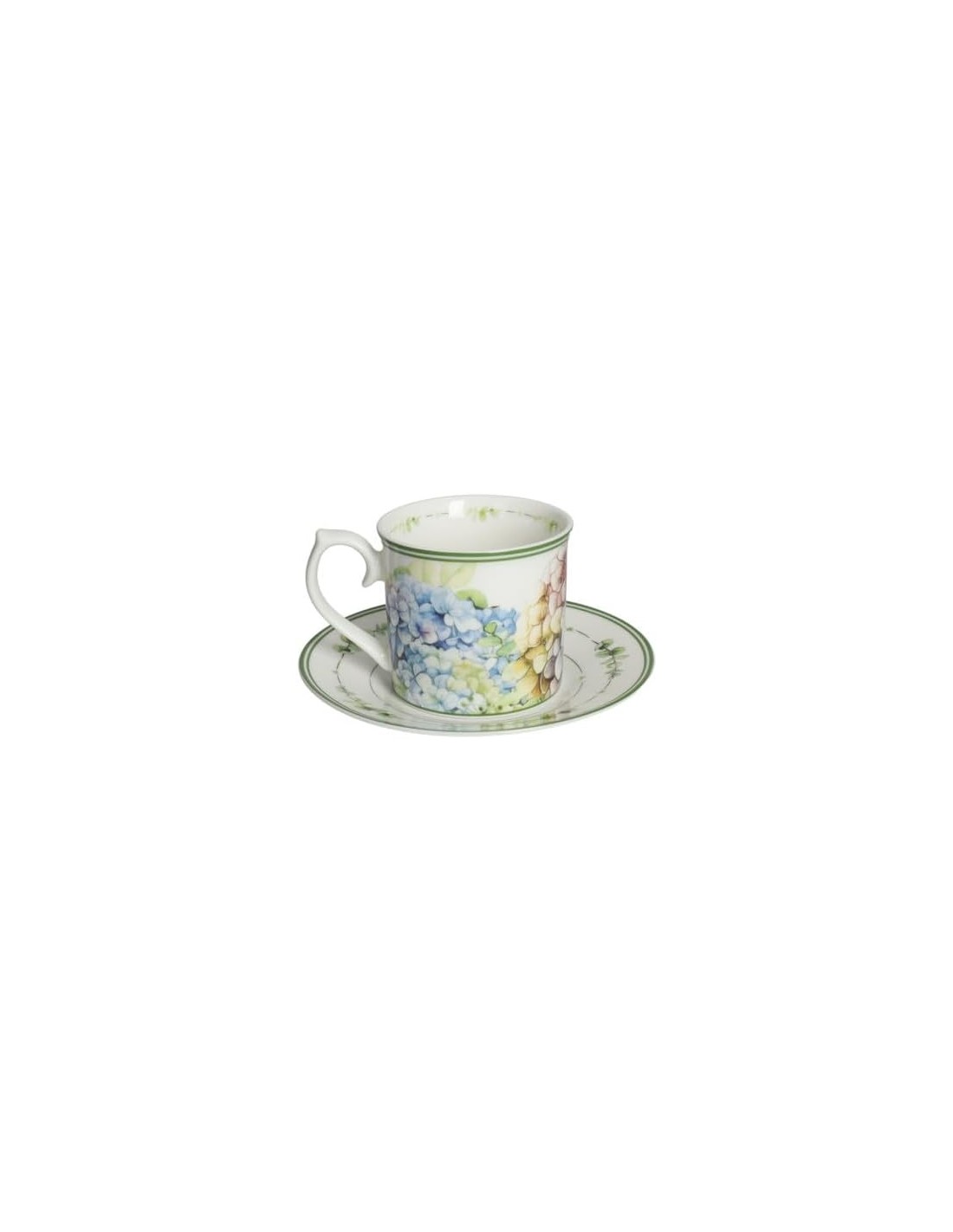 Brandani Set 2 Tazze Flora con Piattino New Bone China 200 ml | shopincasa.it