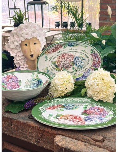 Brandani Vassoio Ovale Flora Melamina 35x25 cm | shopincasa.it