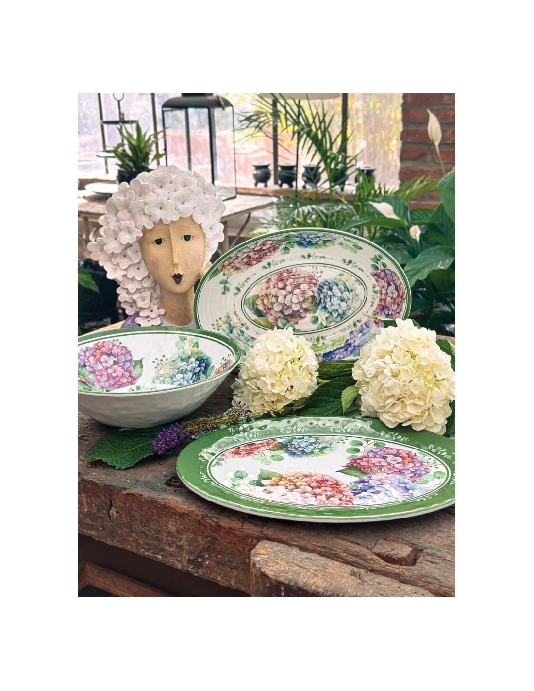 Brandani Vassoio Ovale Flora Melamina 35x25 cm | shopincasa.it