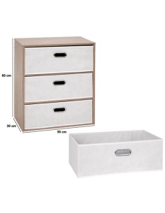 CASSETTIERA 193673 DRESS UP 3 CASSETTI BEIGE 50X30X60CM