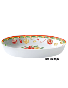 PALLINE DI NATALE OVALINO FONDO 25CM