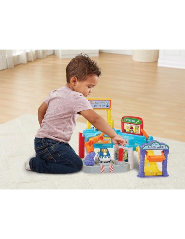 PRESCOLARI: vendita online VROOM VROOM GO AUTOFFICINA DI RIPARAZIONI, PISTA MACCHININE, GARAGE MULTIFUNZIONE, BRACCIO ROBOTIC...