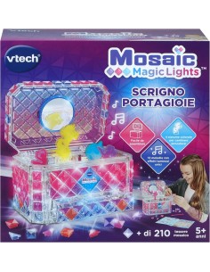 GIOCHI GIRL: vendita online SCRIGNO PORTAGIOIE MOSAIC MAGIC LIGHTS, PERSONALIZZABILE CON 200 TESSERE MOSAICO in offerta