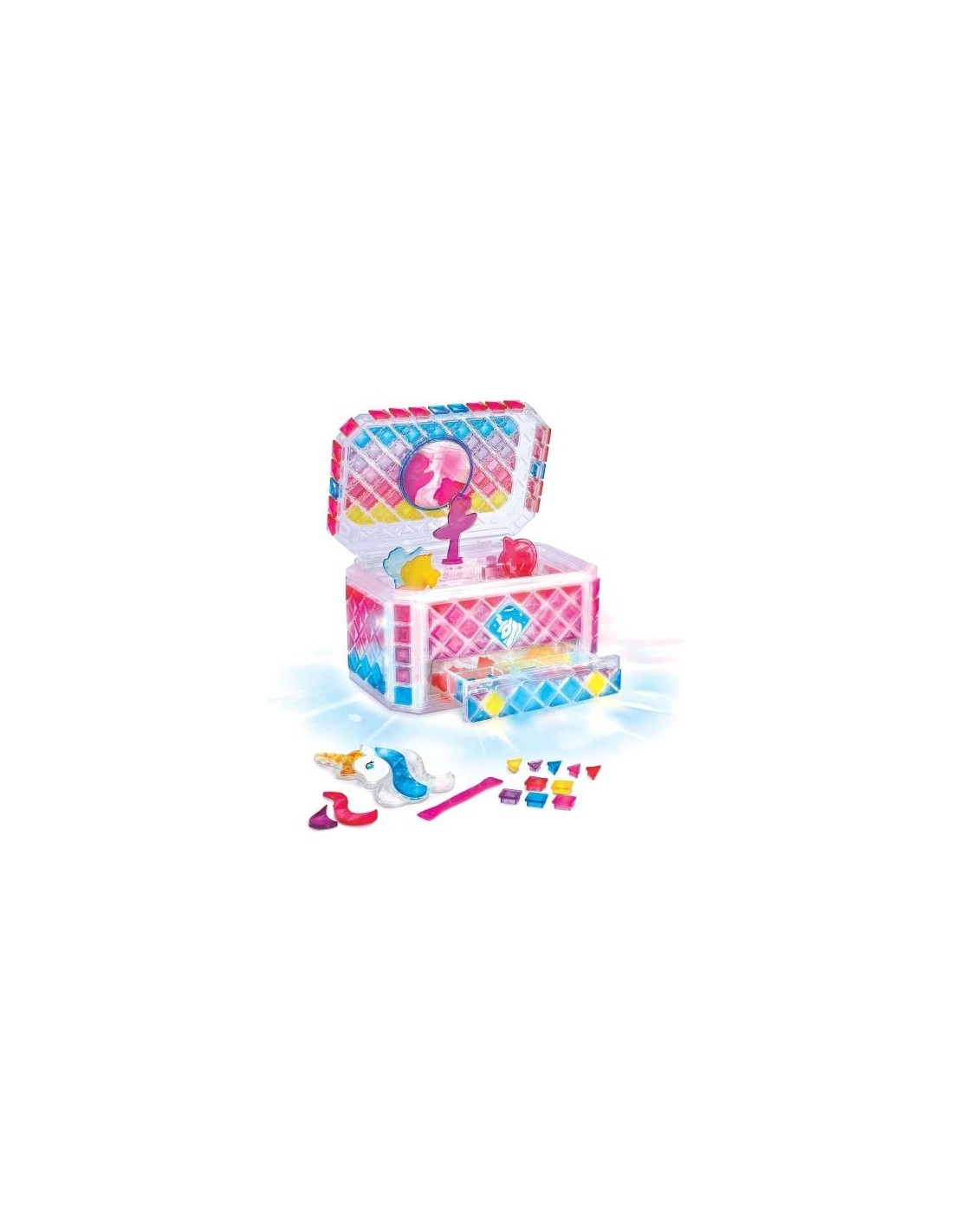 GIOCHI GIRL: vendita online SCRIGNO PORTAGIOIE MOSAIC MAGIC LIGHTS, PERSONALIZZABILE CON 200 TESSERE MOSAICO in offerta