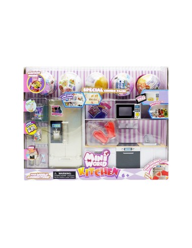 GIOCHI GIRL: vendita online MINI WORLD CUCINA IN MINIATURA CON 5 SFERE ED ACCESSORI in offerta
