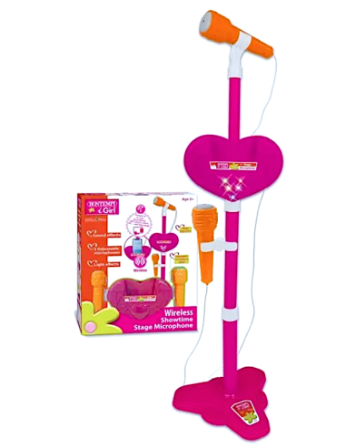 MICROFONO DA PALCO 404871 ROSA CON LUCI
