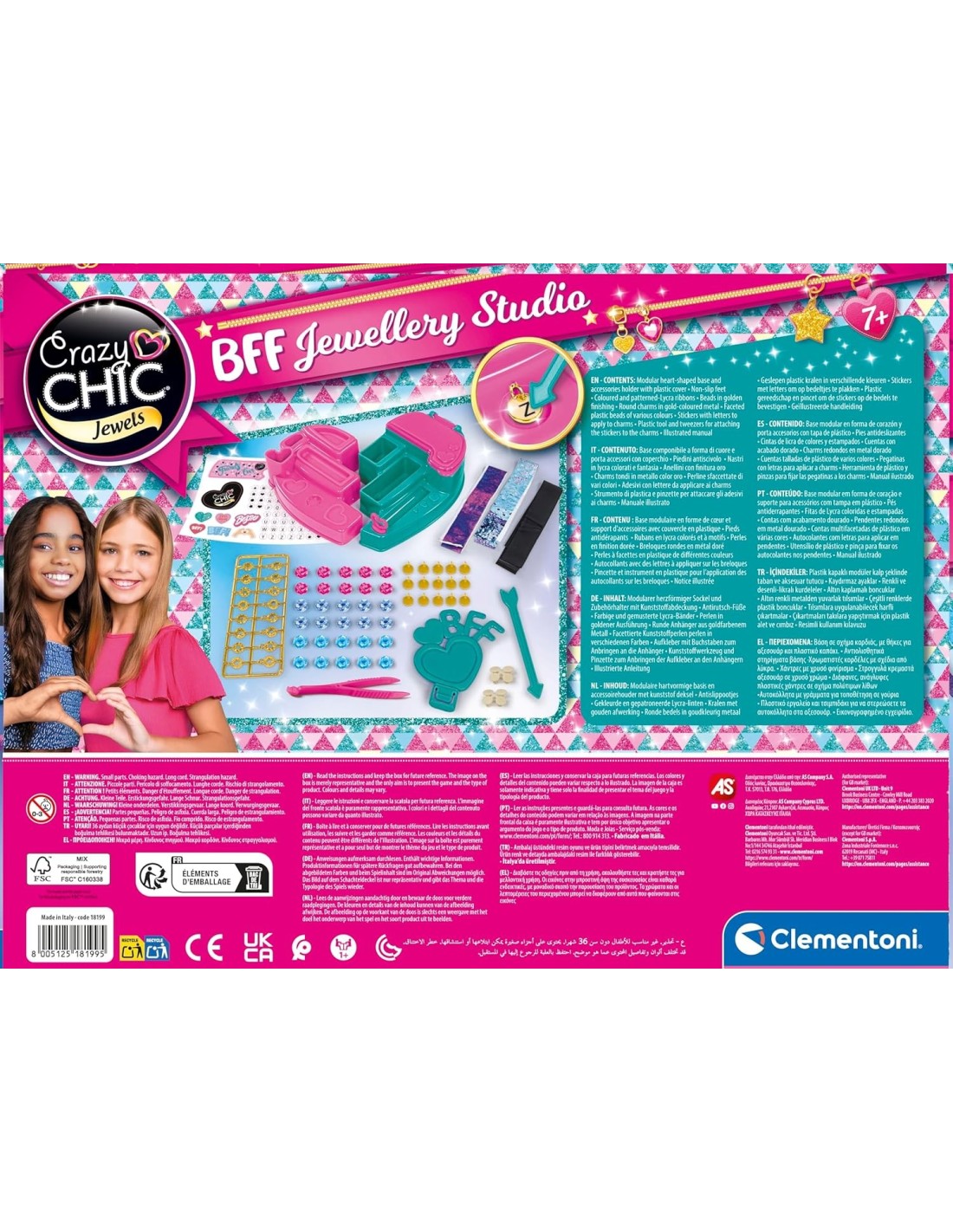 GIOCHI GIRL: vendita online CRAZY CHIC BFF JEWELLERY STUDIO, KIT CREAZIONE GIOIELLI in offerta