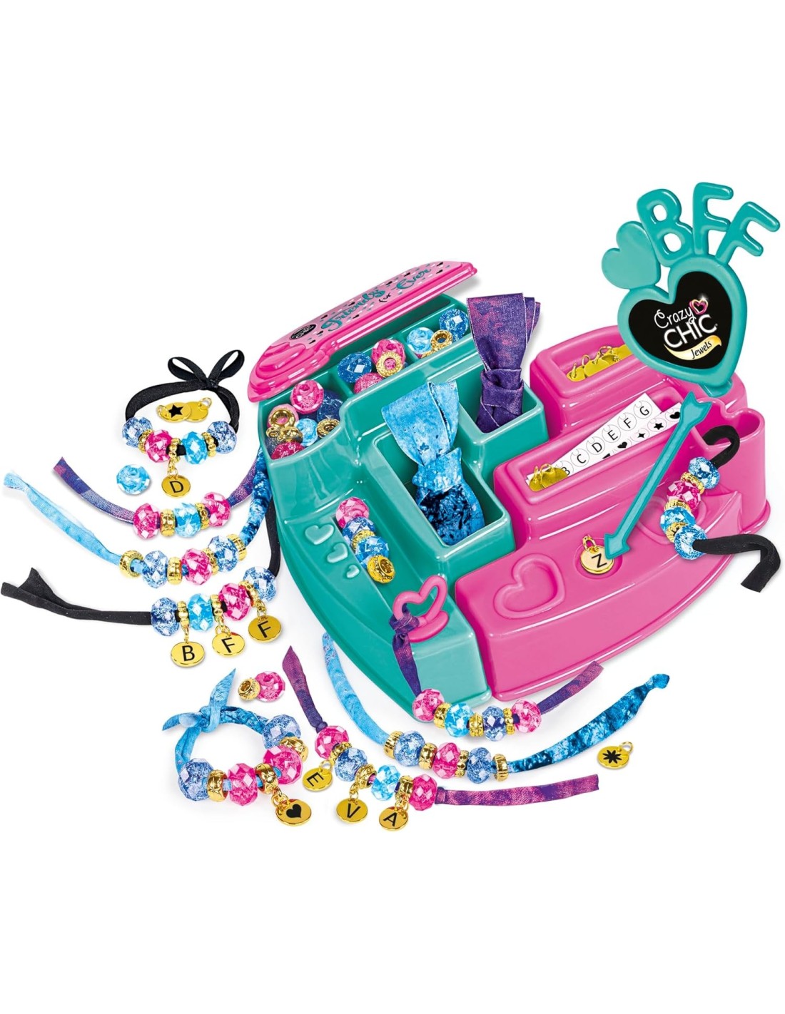 GIOCHI GIRL: vendita online CRAZY CHIC BFF JEWELLERY STUDIO, KIT CREAZIONE GIOIELLI in offerta
