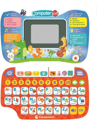 PRESCOLARI: vendita online CLEMENTONI COMPUTER KID DISCOVERY LAPTOP, COMPUTER EDUCATIVO +3 ANNI in offerta