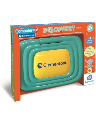 PRESCOLARI: vendita online CLEMENTONI COMPUTER KID DISCOVERY LAPTOP, COMPUTER EDUCATIVO +3 ANNI in offerta