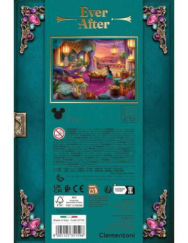 GIOCHI DI SOCIETA'E PUZZLE: vendita online CLEMENTONI PRINCESS JASMINE EVER AFTER PUZZLE 500PZ in offerta