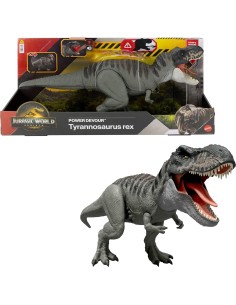GIOCATTOLO PUBBLICIZZATO: vendita online JURASSIC WORLD JCH02 T-REX POWER DEVOUR, DINOSAURO ELETTRONICO, LUCI E SUONI, 45 CM ...