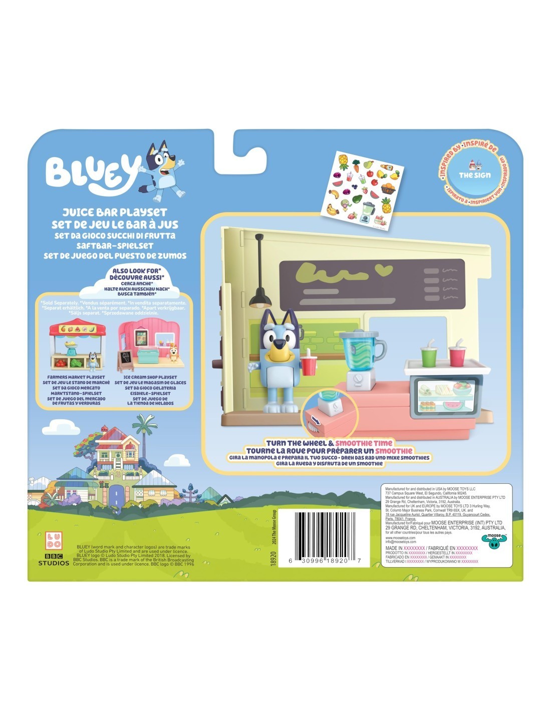 GIOCATTOLO PUBBLICIZZATO: vendita online BLUEY PLAYSET MINI-BAR, , GIOCO BAR FRUTTA PER BAMBINI in offerta
