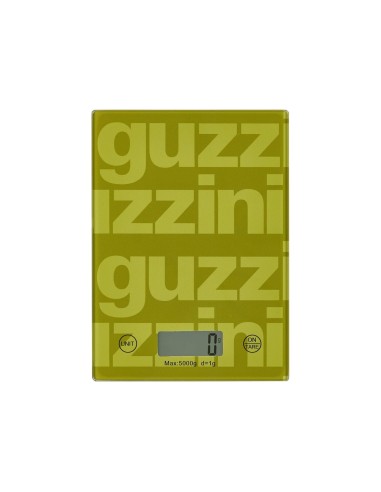 Guzzini Bilancia Digitale Label Verde in Vetro Temperato 5kg - Shopincasa.it