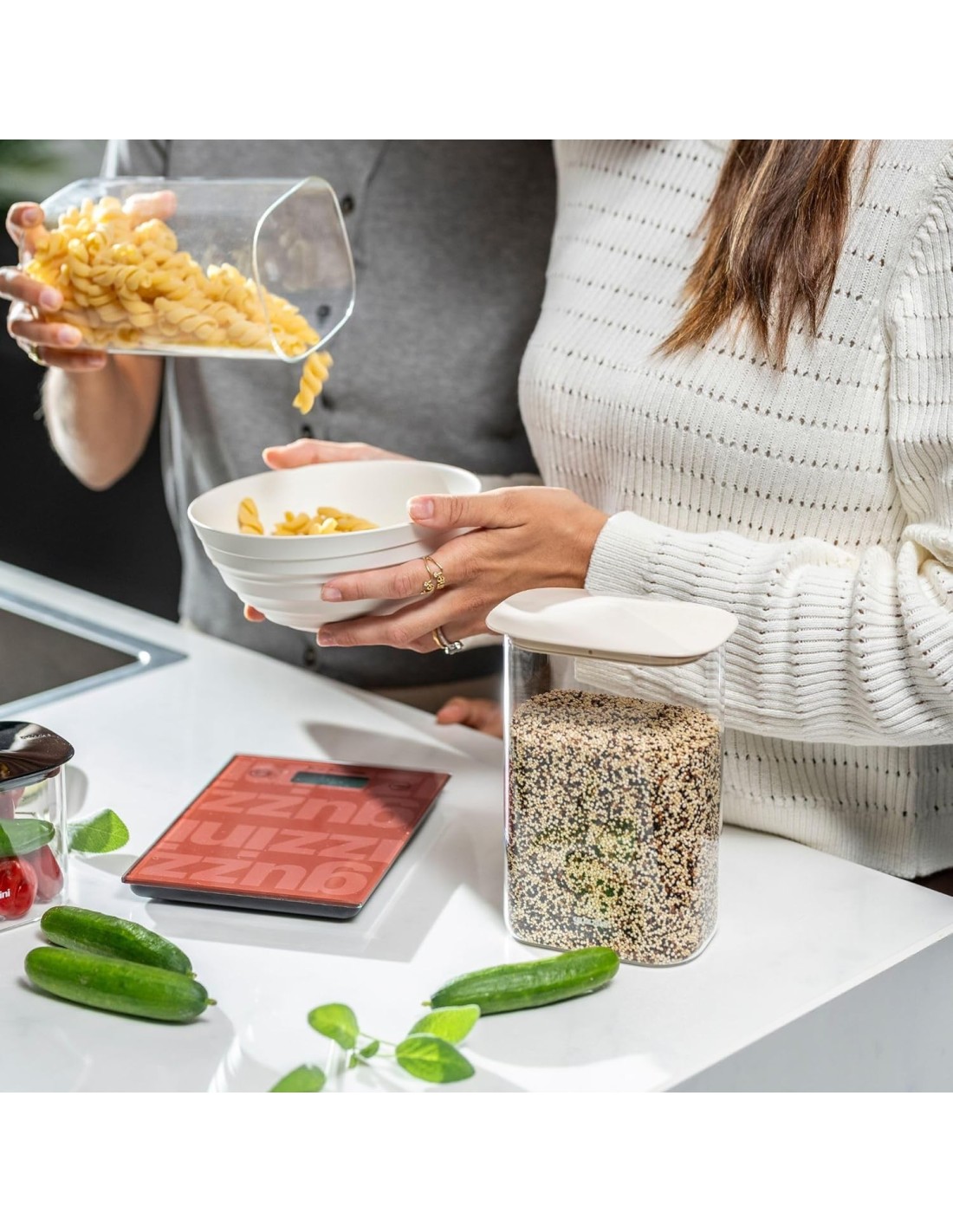 Guzzini Bilancia Digitale Label Malva 5kg in Vetro Temperato - Shopincasa.it