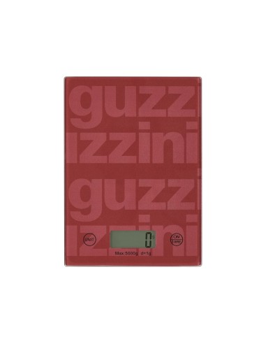 Guzzini Bilancia Digitale Label Malva 5kg in Vetro Temperato - Shopincasa.it