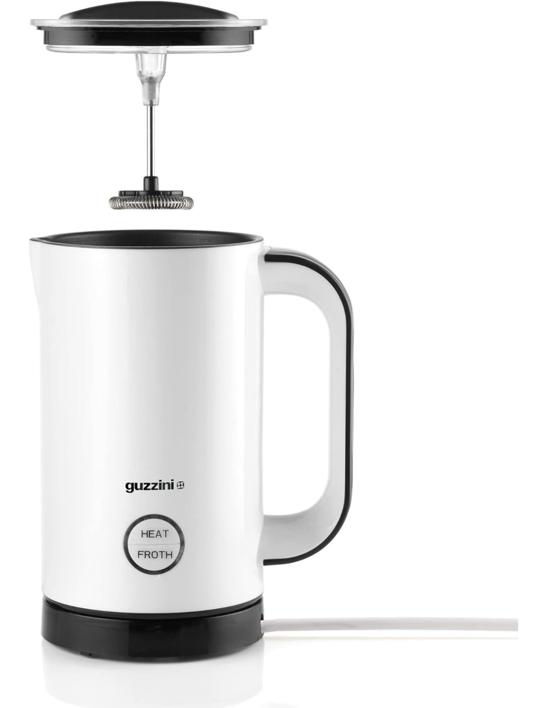 Guzzini Cappuccinatore Kitchen Active Design Nero – Montalatte Elettrico 14x10,5x19 cm | Shopincasa.it