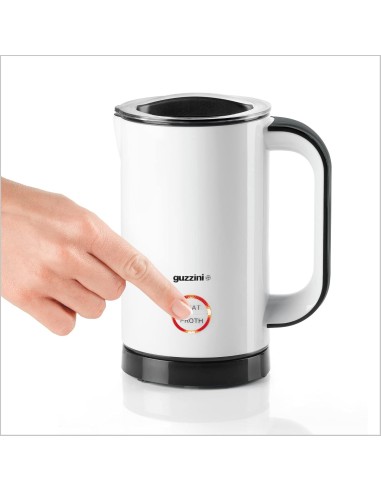 Guzzini Cappuccinatore Kitchen Active Design Nero – Montalatte Elettrico 14x10,5x19 cm | Shopincasa.it