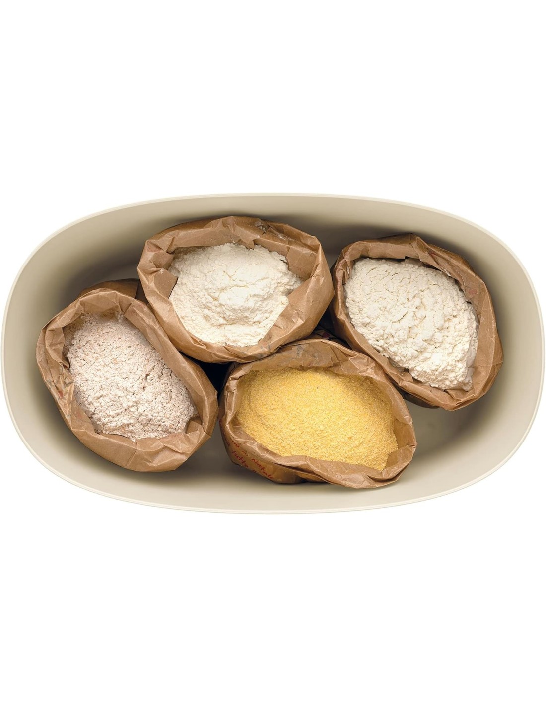 Guzzini Tierra Cestino Pane Bianco Latte 10L – Contenitore con Coperchio Salvafreschezza | Shopincasa.it