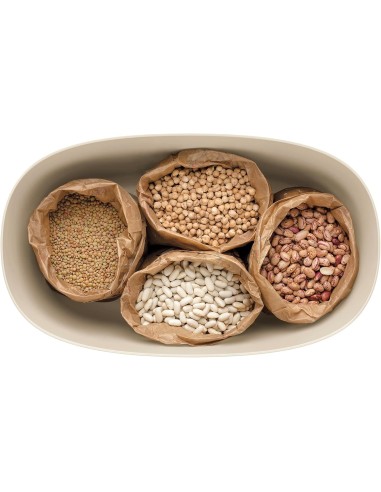 Guzzini Tierra Cestino Pane Bianco Latte 10L – Contenitore con Coperchio Salvafreschezza | Shopincasa.it