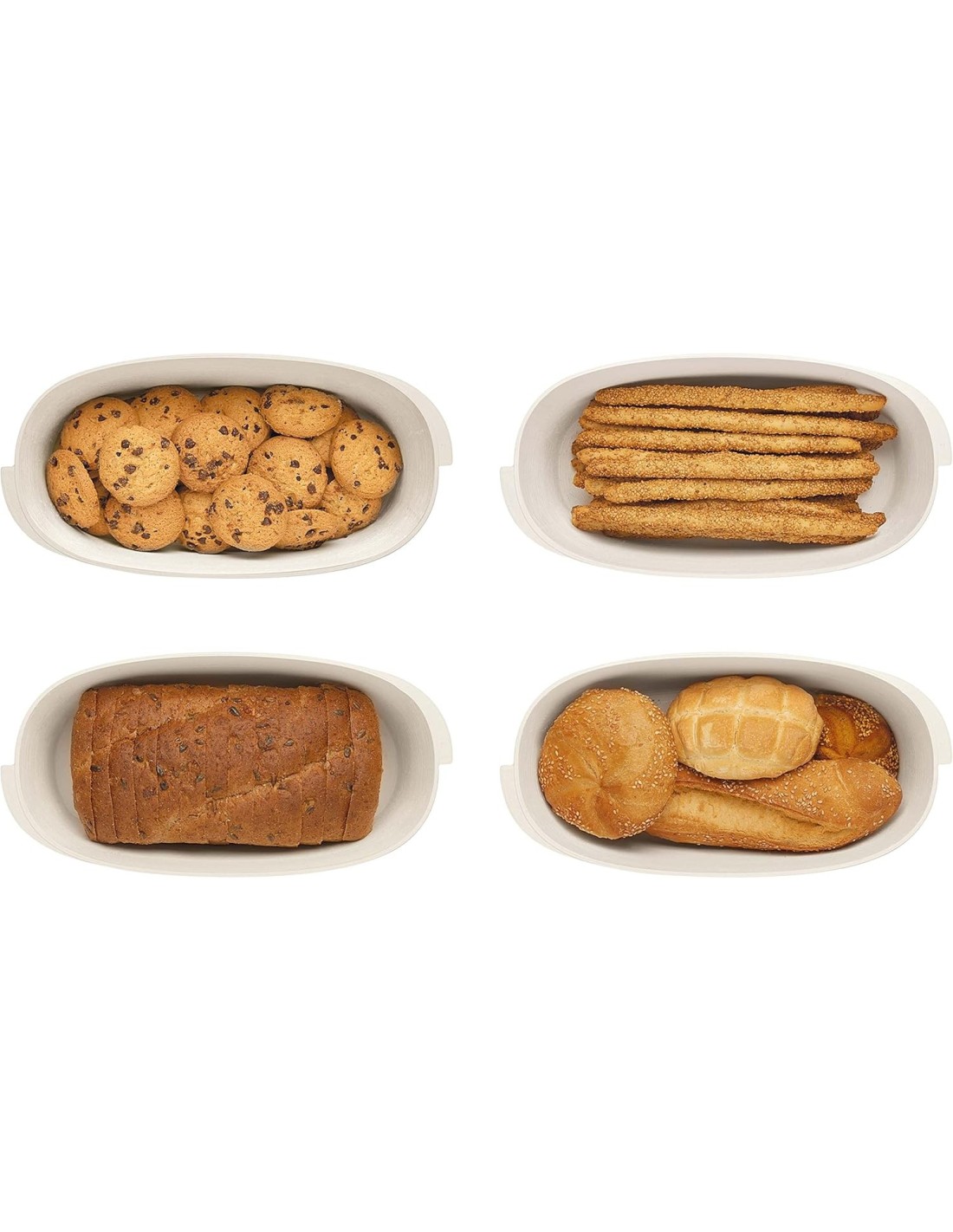 Guzzini Tierra Contenitore Prodotti da Forno Bianco Latte con Coperchio Bamboo | Shopincasa.it