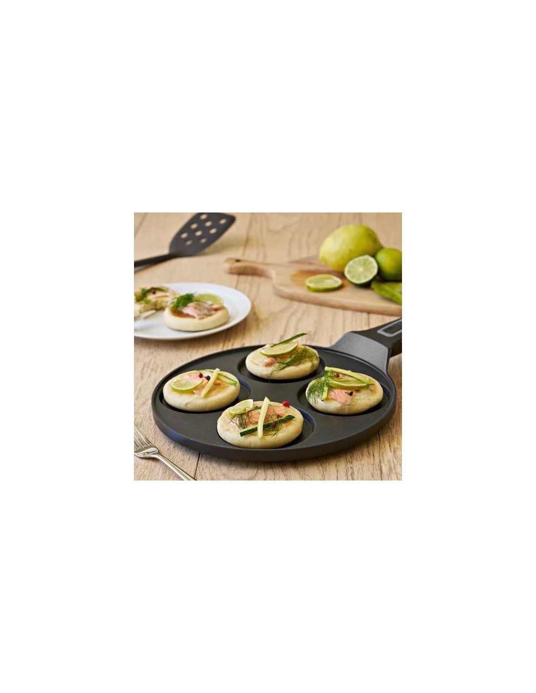 Guzzini Padella per Pancake Cook&Space con 4 Sedi e Manico Removibile | Shopincasa.it