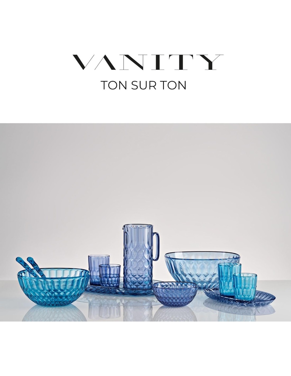 Guzzini Vanity Portabicchiere Universale Blu Denim – Bio-based SAN e SMMA | Shopincasa.it