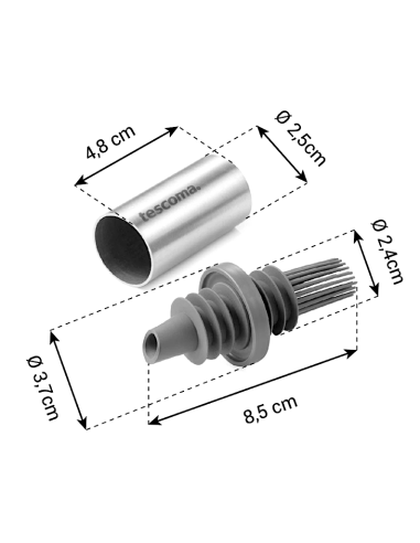 DISPENSER SALVAGOCCIA PER OLIO CON PENNELLO GRANDCHEF