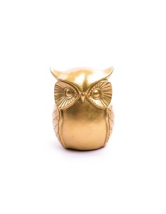 GUFO ORO POLIRESINA 9,5X10X11,5CM