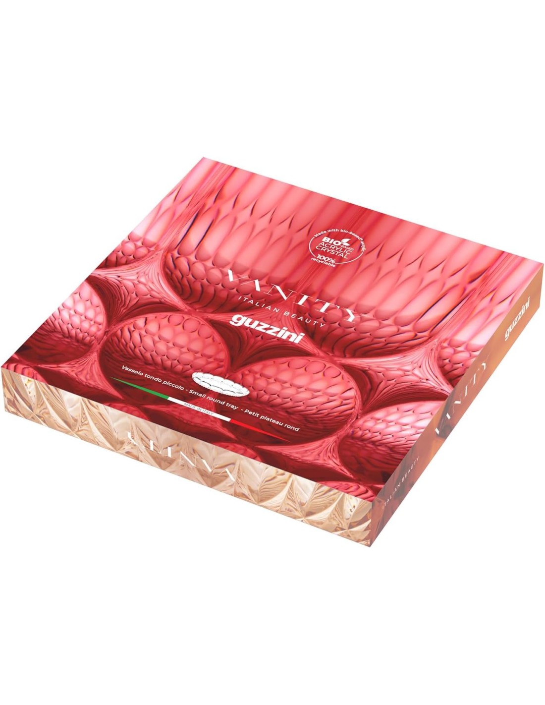 Guzzini Vanity Vassoio Tondo Piccolo Fumo – Design Elegante e Sostenibile | Shopincasa.it