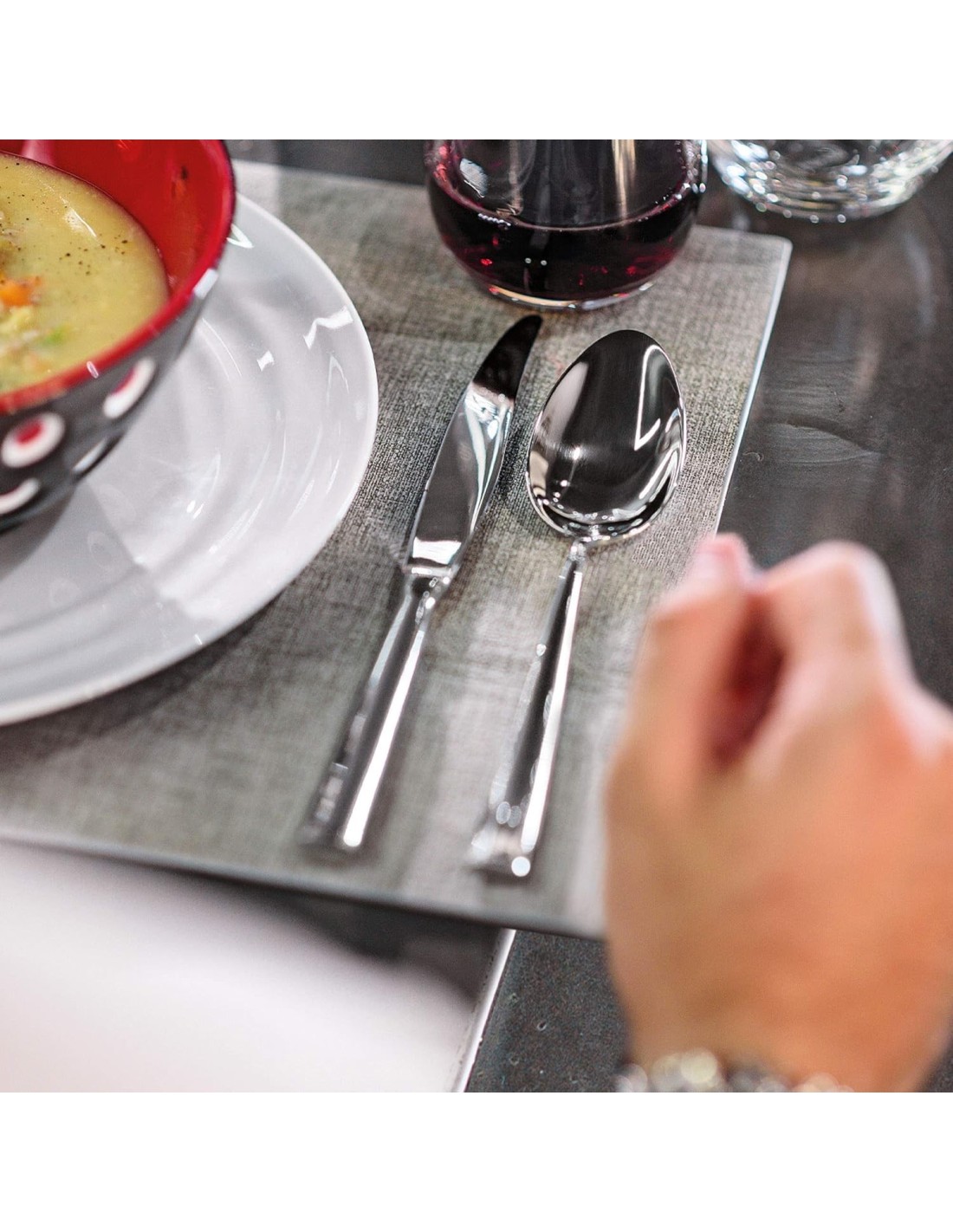 Guzzini Icons Set Posate Acciaio Cromato | Design Citterio & Nguyen | Shopincasa.it