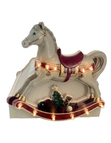 BASE ALBERO CAVALLO A DONDOLO LED MUSICALE